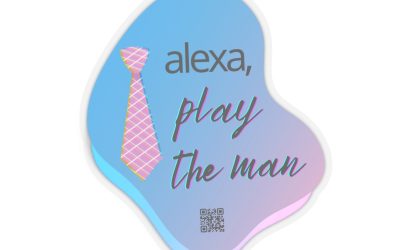 “Alexa, Play The Man” Sticker – Taylor Swift inspired vinyl sticker, Laptop