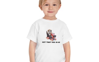 Got That Dog In Me – yMuffin Goes Granny –  Blue Dog Show – Toddler Short Sleeve Tee