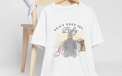 Don’t Drop the Baby – Taylor & Travis Performance Tee